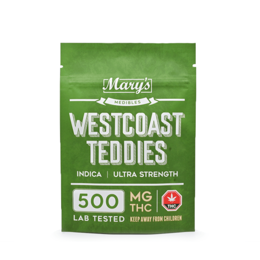 (Ultra Strength Indica 500mg THC)Buy mary's westcoast teddies extreme strength indica online